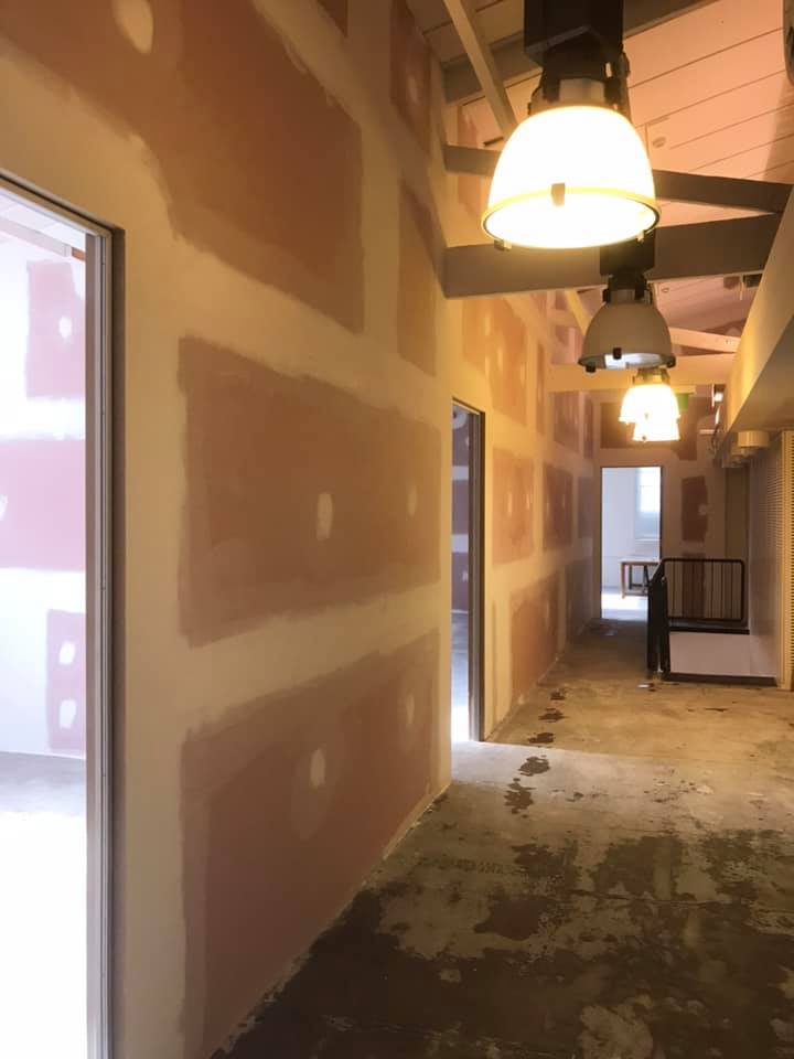 2 Layer of Fire Rated Plasterboard in Office Top Plastering Service