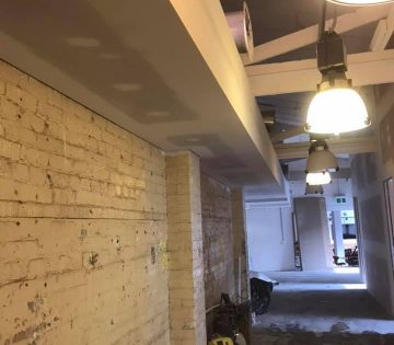 2 Layer of Fire Rated Plasterboard in Office